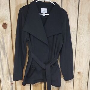 Sabrina Lauren New York Pea Coat Jacket Size XL Black Jacket